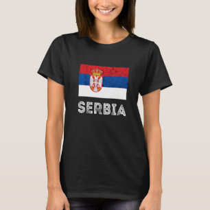 T-shirt Serbe vintage Racines Serbe Pride Serbe Serbe