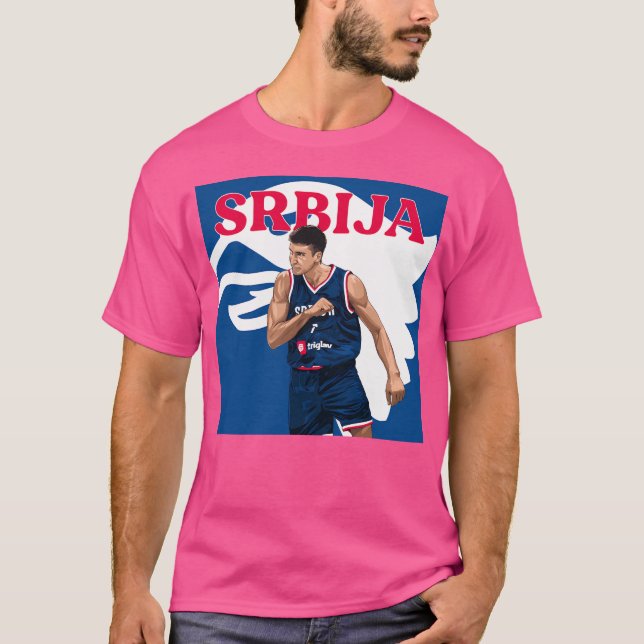 T-shirt Serbie - Bogdan Bogdanovic (Devant)