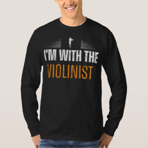 T-shirt Sérénade à cordes : Je suis avec le Tee violoniste