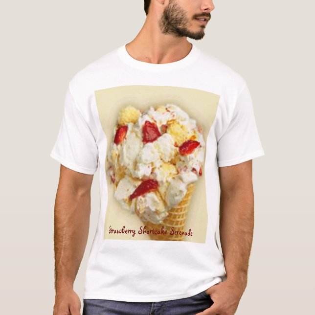 T-shirt Sérénade de tarte sablée de fraise (Devant)