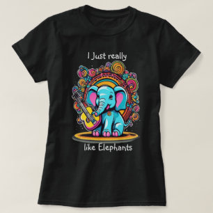 T-shirt Sérénade mélodique Trunk J'aime vraiment l'éléphan