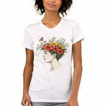 Serene Bloom - Floral Head Woman 