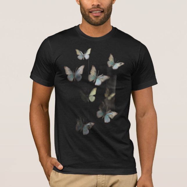 T-shirt Serene Butterflies Nature (Devant)