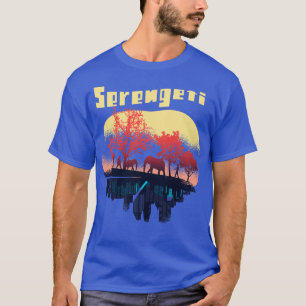 T-shirt Serengeti Afrique Safari Elephant Parc National Bi