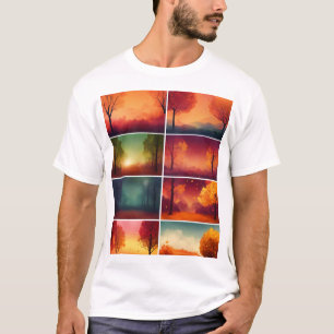 T-shirt "Sérénité d'automne : une collection paysage autom