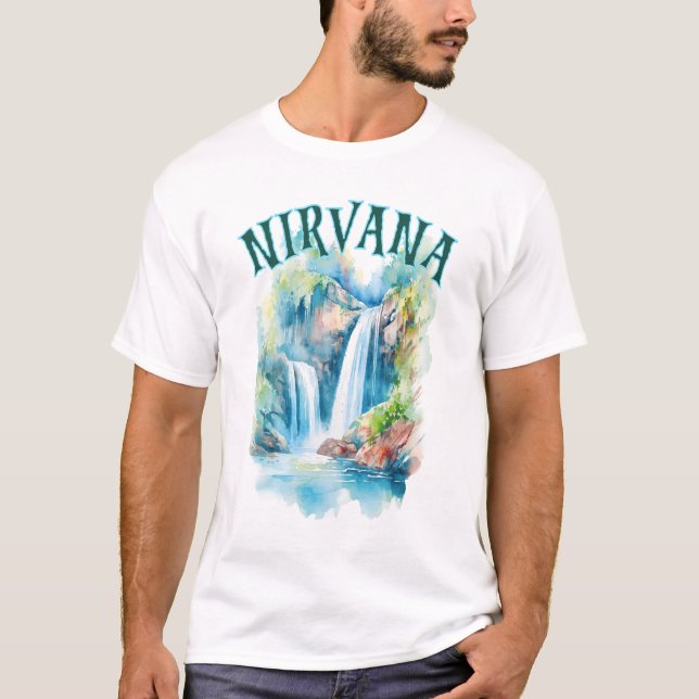 T-shirt Sérénité Falls : Trouver le Nirvana dans l'Embrac  (Devant)
