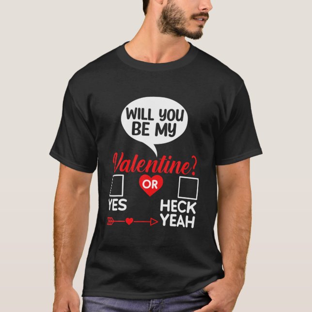 T-shirt Serez-vous mon amour de la Saint Valentin (Devant)