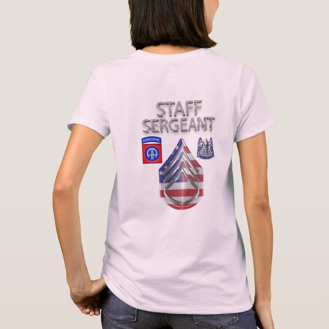 T-shirt Sergent d'état-major de la 82e division (Dos)