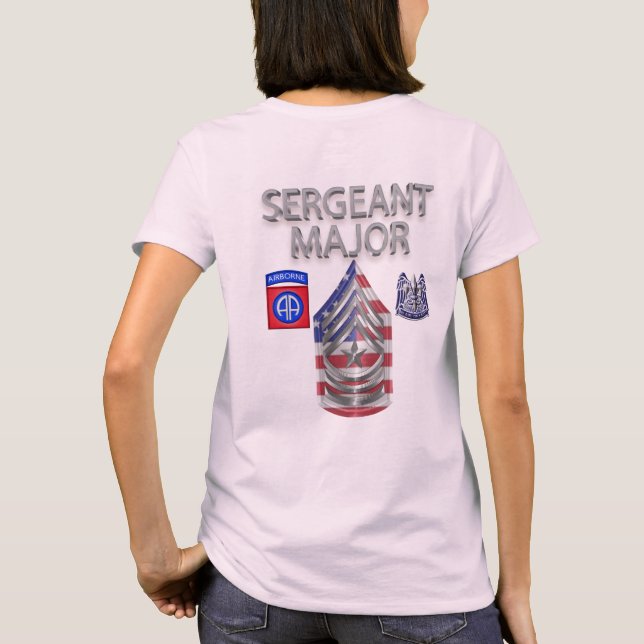T-shirt Sergent-major de brigade de la 82e division (Dos)