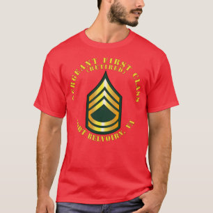 T-shirt Sergent Première Classe S Retraité Fort Belvoir VA
