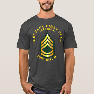 T-shirt Sergent Première Classe S Retraité Fort Dix NJ