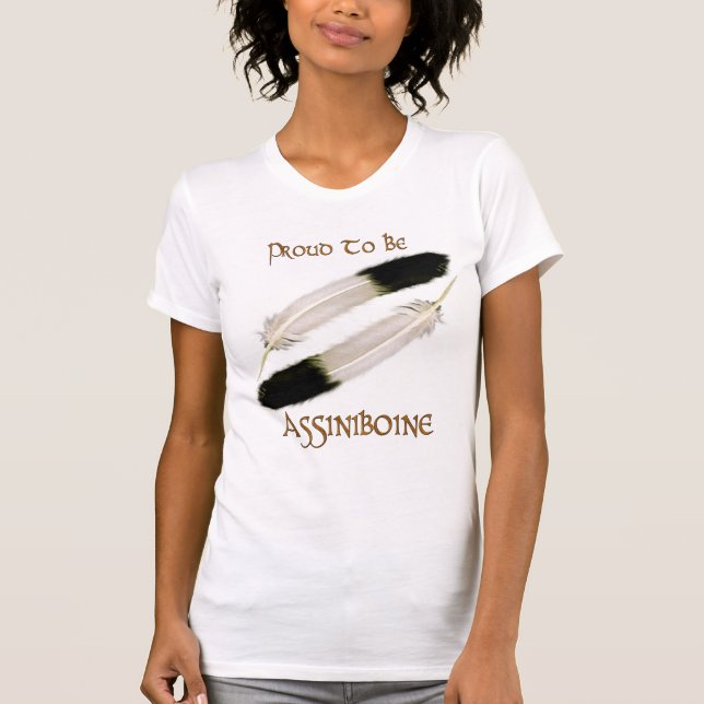 T-shirt Série amérindienne 'FIER D'ÊTRE ASSINIBOINE' (Devant)