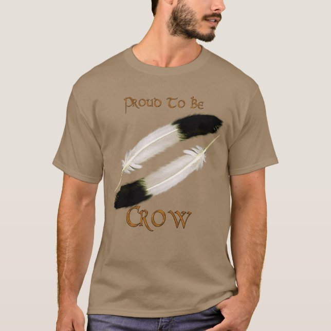 T-shirt Série amérindienne 'FIER D'ÊTRE CROW' (Devant)