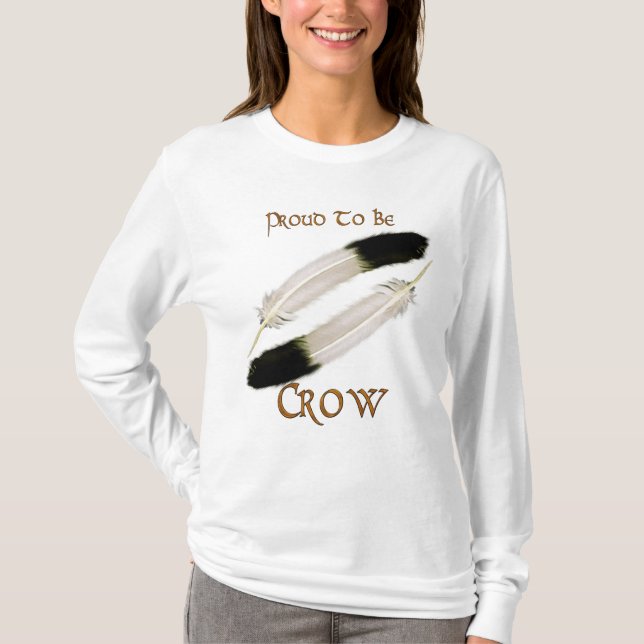 T-shirt Série amérindienne 'FIER D'ÊTRE CROW' (Devant)