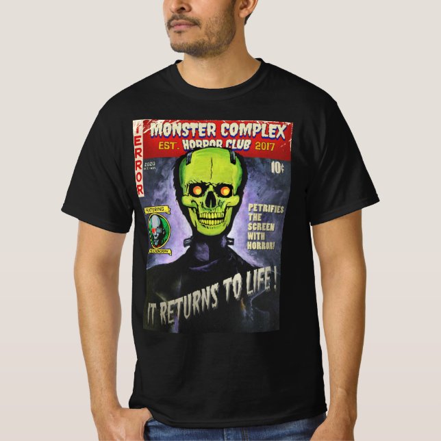T-SHIRT SÉRIE D'ARTISTES COMPLEXES DE MONSTER - "FRANKENSK (Devant)