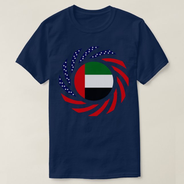 T-shirt Série de drapeaux émiratis américains multinationa (Design devant)