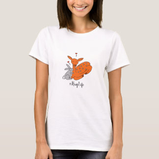 T-shirt Série de la vie d'étreinte - cerfs communs et