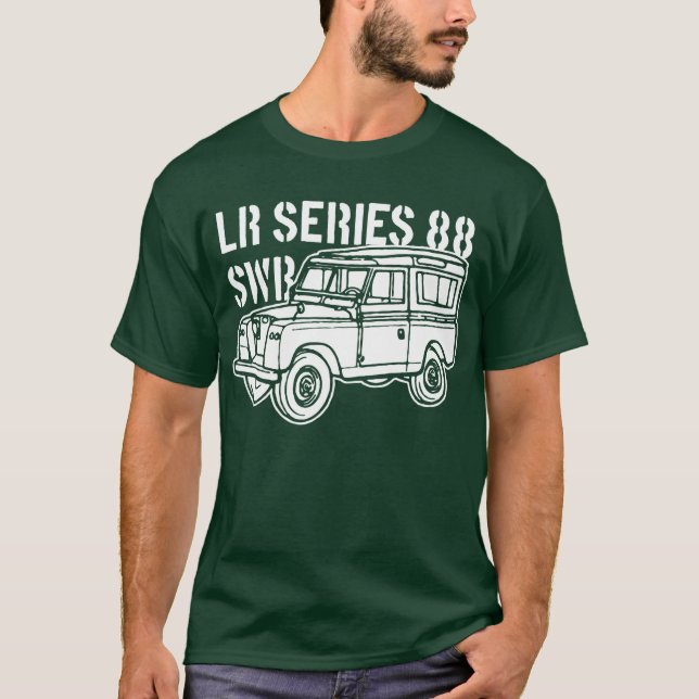 T-shirt Série de Land Rover 88 SWB (Devant)