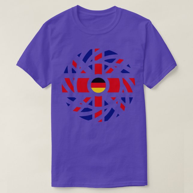 T-shirt Série du drapeau britannique du Patriot multinatio (Design devant)