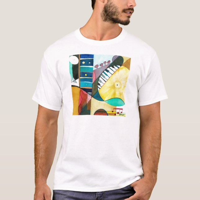 T-shirt Série musicale - voies de guitare (Devant)