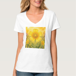 T-shirt Série Radiant Petal – Bouton d'or