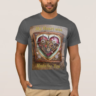T-shirt Série Steampunk Buff Red Heart