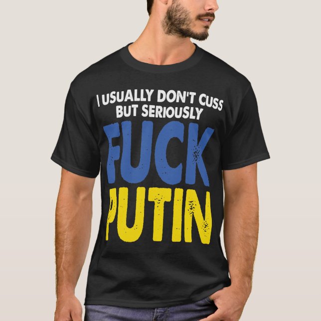 T-shirt Sérieusement anti-poutine (Devant)