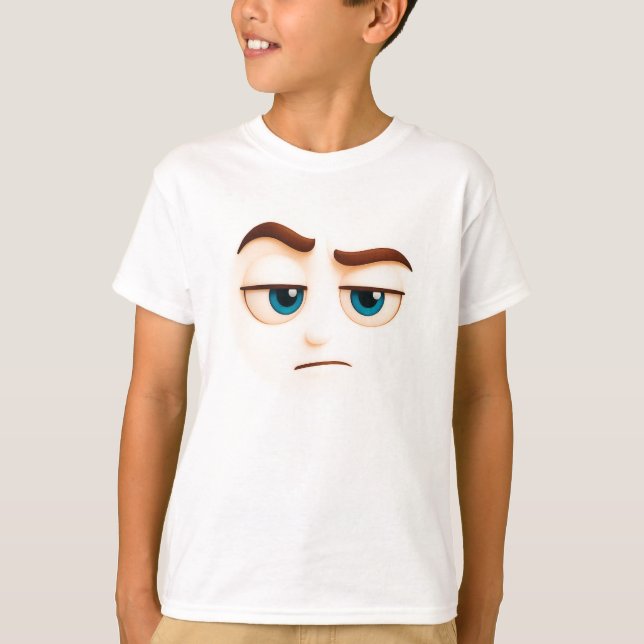 T-shirt Sérieusement ? grande humeur aux yeux bleus impass (Devant)