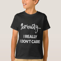 Sérieusement Je M'en Fiche Tee Shirt Hommes Tee An