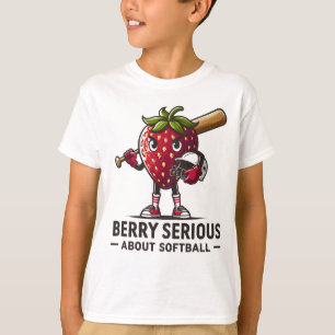 T-shirt Sérieux À Propos Du Softball ! Softball fraise