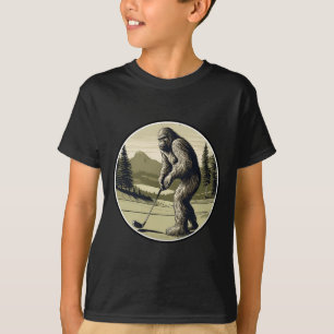 T-shirt Sérieux Bigfoot Sasquatch Golf Player W Club Green
