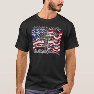 T-shirt Serment d'allégeance avec drapeau américain et cro