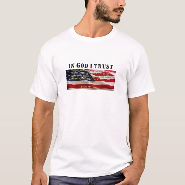 T-shirt Serment de fidélité. Confiance dans Dieu (Devant)