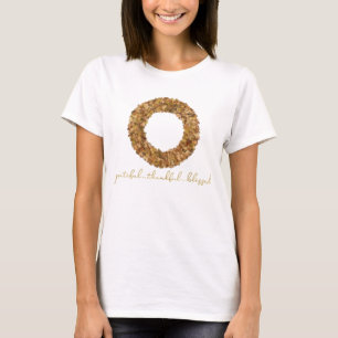 T-shirt Serment Rustique D'Automne Merci Gratuit Béni