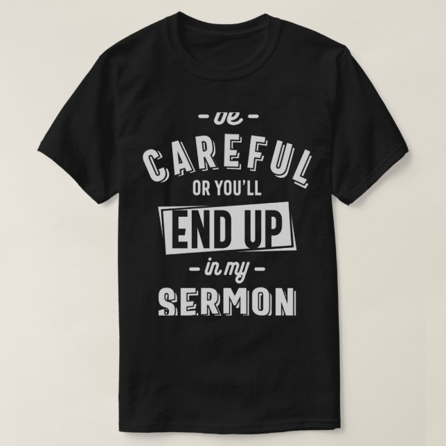 T-shirt Sermon cadeau d'appréciation de MinistrePastor amu (Design devant)