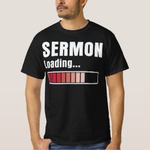 T-shirt Sermon pasteur Chargement amusant