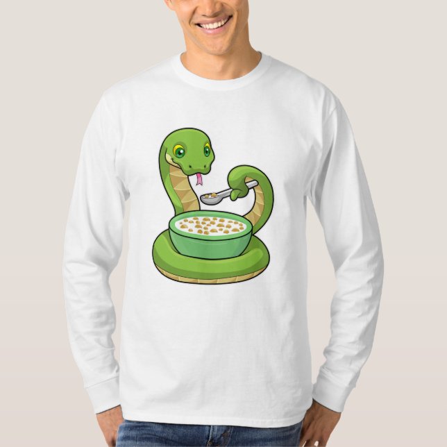 T-shirt Serpent à manger avec Muesli (Devant)
