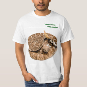T-shirt Serpent à sonnettes de dos en forme de losange
