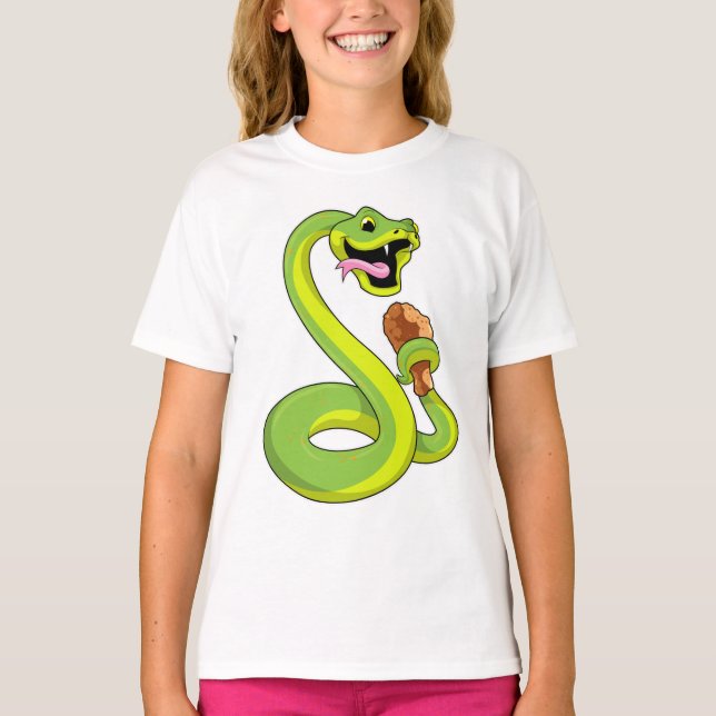 T-shirt Serpent au poulet (Devant)