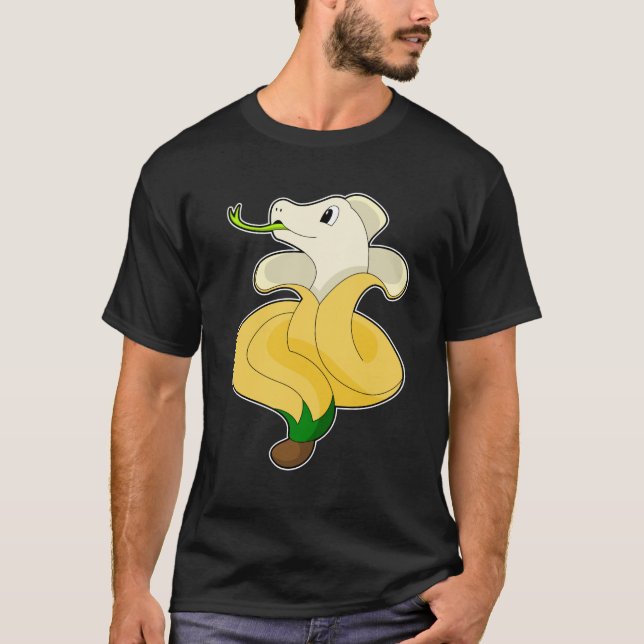 T-shirt Serpent avec banane (Devant)