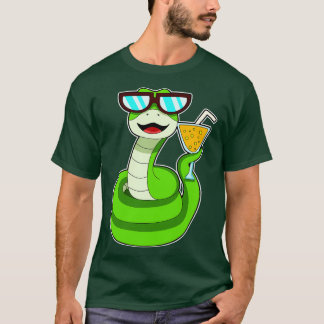 T-shirt Serpent avec boisson