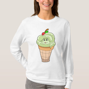 T-shirt Serpent avec cône crème glacée & cerise