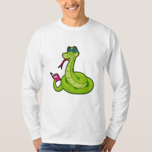 T-shirt Serpent avec lunettes de soleil & Réserver