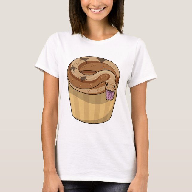 T-shirt Serpent avec muffin (Devant)