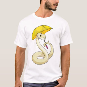 T-shirt Serpent avec parapluie