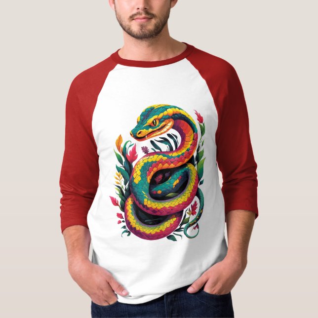 T-shirt Serpent coloré (Devant)