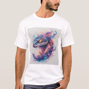 T-shirt Serpent Cosmique aux Écailles Brillantes