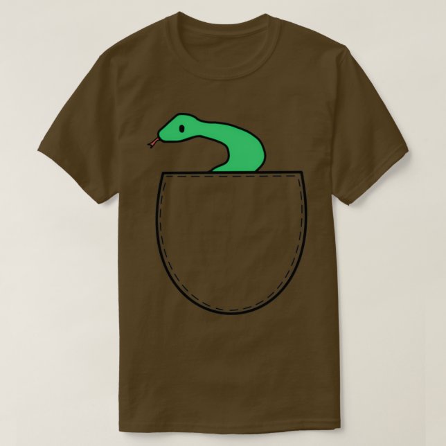T-shirt Serpent de poche 1 (Design devant)