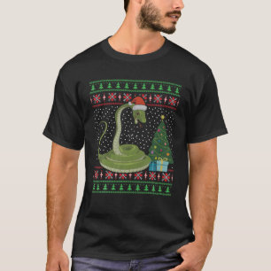 T-shirt Serpent Décoration Arbre de Noël Vilain Chandail d
