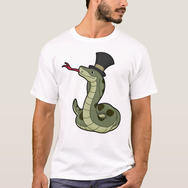 T-shirt Serpent en Gentleman & Casquette (Devant)